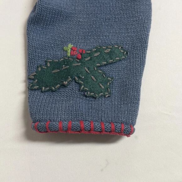 Vintage Cherokee Winter Holiday Christmas Patchwork Knit Sweater XL Stocking - Picture 5 of 12